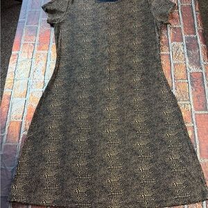 Chic Black and Gold Mini Dress